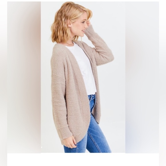 Altar’d State cozy open front cardigan | long fuzzy cardigan size M - Picture 2 of 10